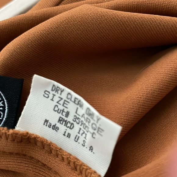 LAUNDRY BY SHELLI SEGAL NUTMEG NYLON SPANDEX TOP AND PANTS - Picture 14 of 14